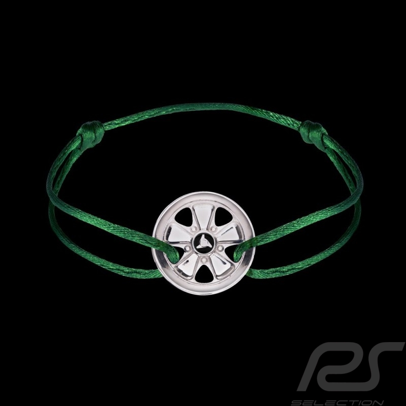 Bracelet Fuchs Argent Silver Silber Sterling Cordon vert irish Edition limitée 911 exemplaires Armband irish green 