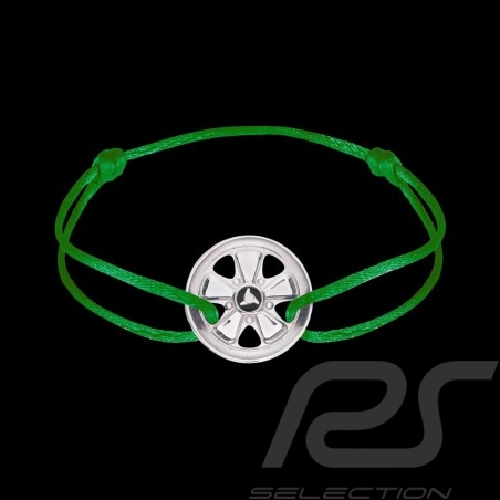 Bracelet Armband Fuchs Argent Sterling Silver Silber Cordon vert kelly green grün Edition limitée 911 exemplaires