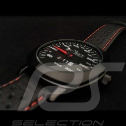 Porsche 911 Automatic Watch 300 km/h speedometer black cushion-shaped case / black dial / white numbers