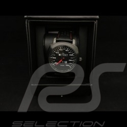 Porsche 911 Automatikwerk Uhr 300 km/h Tachometer schwarz kissenförmigen Gehäuse / schwarz Wahl / weiße Zahlen