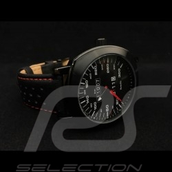 Porsche 911 Automatic Watch 300 km/h speedometer black cushion-shaped case / black dial / white numb