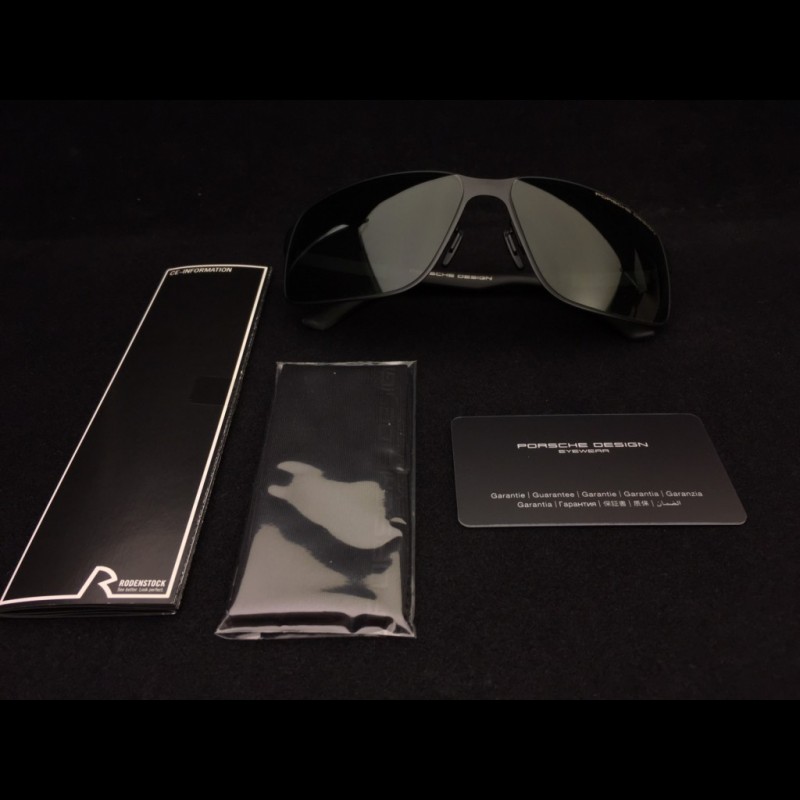 Porsche sunglasses Starter black frame / green lenses Porsche Design P ...