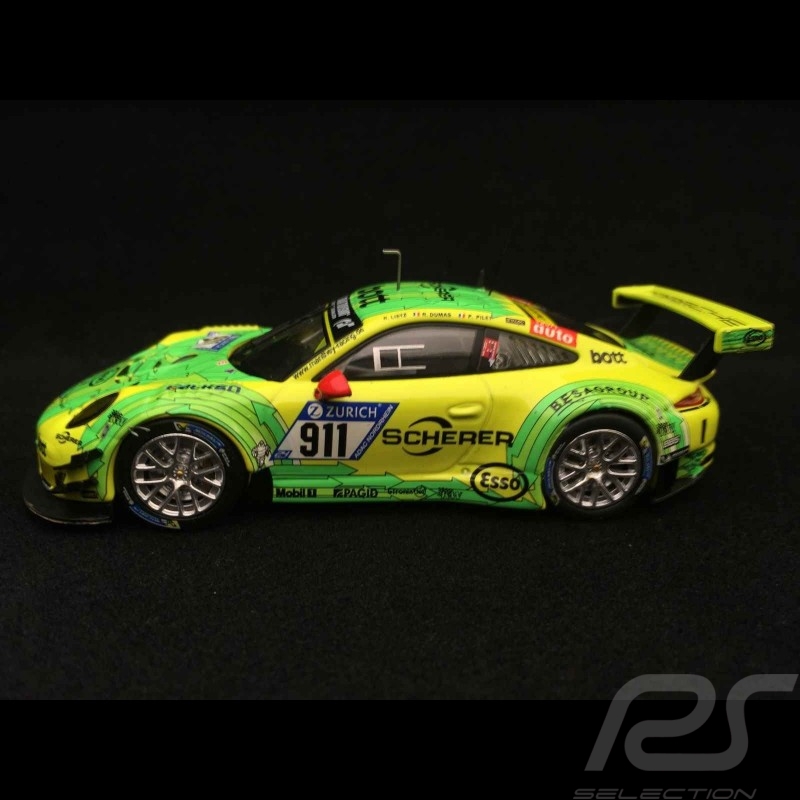 Porsche 911 type 991 GT3 R Nürburgring 2017 n° 911 Manthey racing 1/43 Ixo GTM115