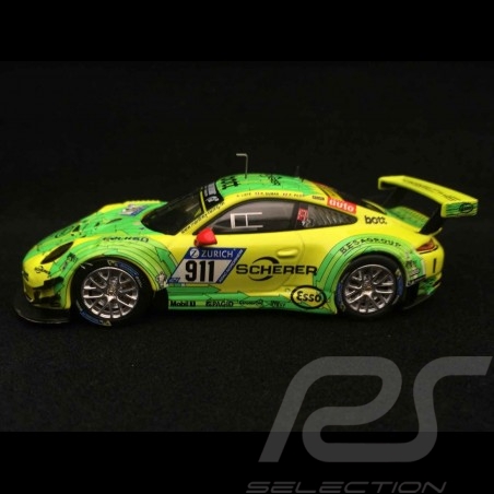 Porsche 911 type 991 GT3 R Nürburgring 2017 n° 911 Manthey racing 1/43 Ixo GTM115