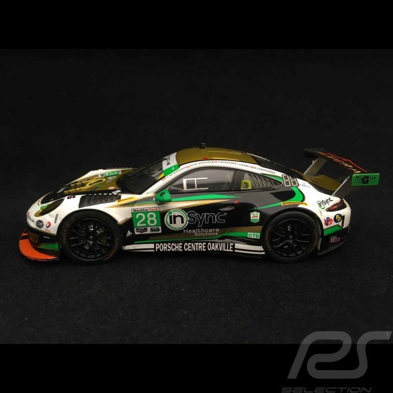 Porsche 911 GT3 R type 991 winner Daytona 2017 n° 27 Alegra 1/43 Ixo GTM106