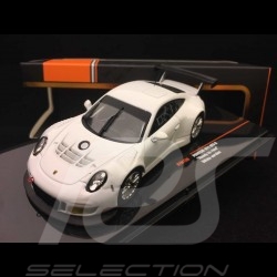 Porsche 911 GT3 R type 991 white presentation Ready to race 1/43 Ixo GTM120