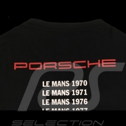 T-shirt Porsche 919 Hattrick Le Mans 2015 2016 2017 black Porsche Design WAP181 - unisex
