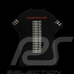 T-shirt Porsche 919 Hattrick Le Mans 2015 2016 2017 schwarz Porsche Design WAP181 - Herren