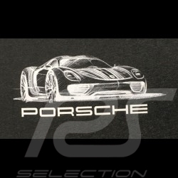 T-shirt 918 Spyder Col V Porsche Design WAP911 - mixte unisex gris  V-neck grey V-Ausschnitt grau