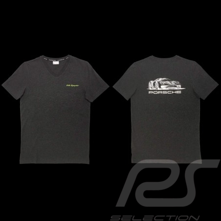 T-shirt 918 Spyder V-neck grey Porsche Design WAP911