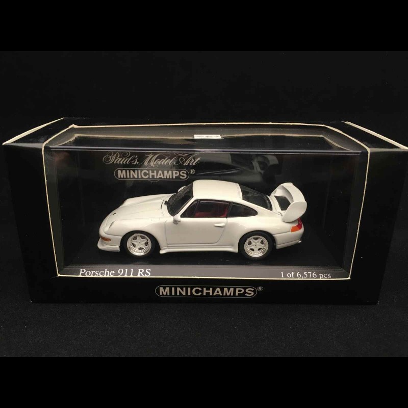 Minichamps 1/43 – Porsche 911 RS 1995 – Blanc – Réf 430065105 – Occasion