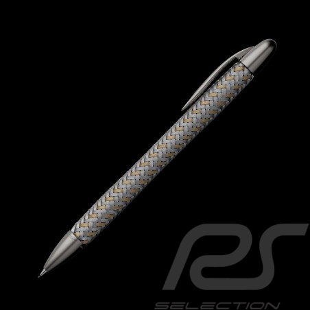 Stylo porte-mine Porsche Design acier / or Tec Flex P3110 mechanical pen Drehbleistift