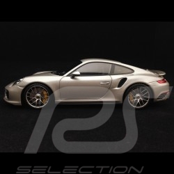 Porsche 911 Turbo S typ 991 mark II 2016 silber grau 1/18 Minichamps 113067126