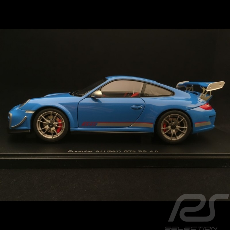 Porsche 911 GT3 RS 4.0 type 997 phase II 2012 1/18 Autoart 78145 bleu Mexico blue blau