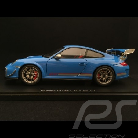 Porsche 911 GT3 RS 4.0 type 997 phase II 2012 1/18 Autoart 78145 bleu Mexico blue blau