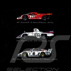 Porsche Plakat Le Mans Siegers 19 Sieg Auflage 50 x 70 original Kunst von Alain Baudouin
