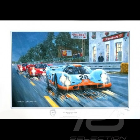 Porsche Poster 917 KH n° 20 1970 Le Mans Movie " Moving Picture "
