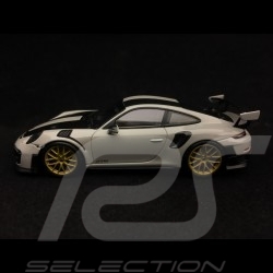 Porsche 911 GT2 RS typ 991 mark II Weissach kreide grau / kohlenstoff 1/43 Minichamps 410067220