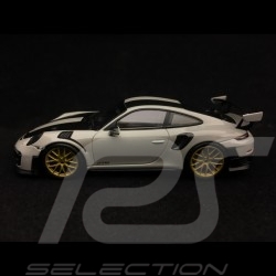 Porsche 911 GT2 RS type 991 phase II Weissach 1/43 Minichamps 410067220 gris craie / carbone chalk grey / carbon Kreidegrau / Ko