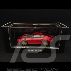 Porsche 911 GT2 RS typ 991 mark II Weissach indischrot / kohlenstoff 1/43 Minichamps 410067221