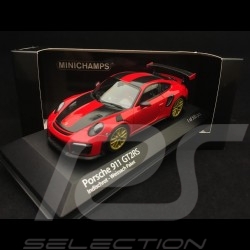 Porsche 911 GT2 RS typ 991 mark II Weissach indischrot / kohlenstoff 1/43 Minichamps 410067221