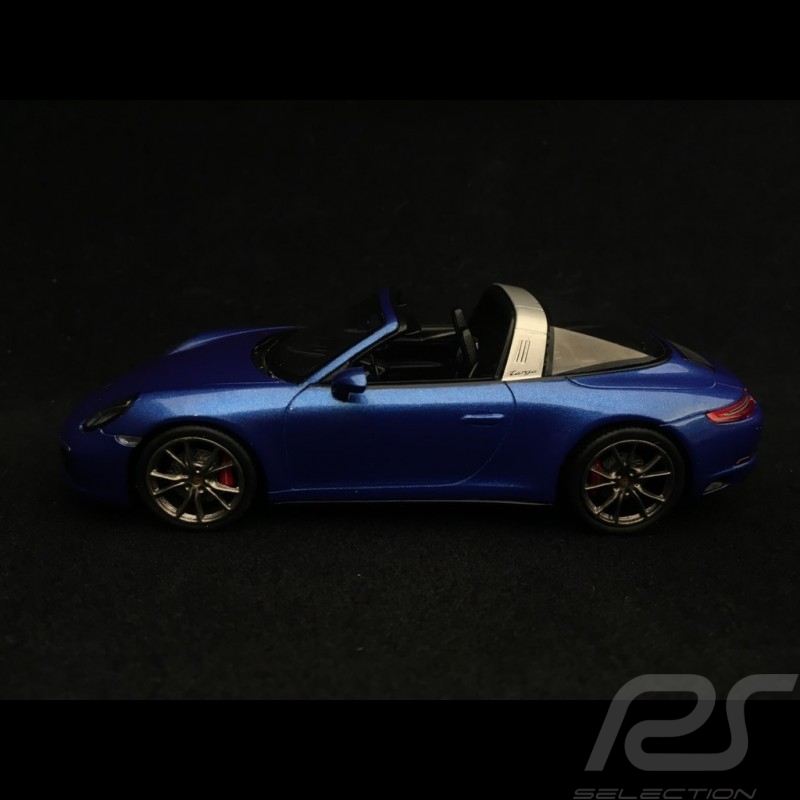 Porsche 911 Targa 4S type 991 2017 1/43 Spark S4977 bleu saphir métallisé sapphire blue metallic saphirblau metallic