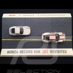 Set Porsche 911 R 1967 - 2017 Monza revisited white  / red 1/43 Spark SP191