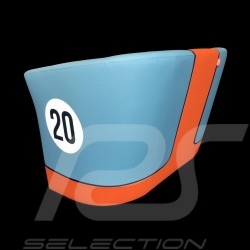 Fauteuil 2 places cabriolet Racing Inside n° 20 bleu Racing team / orange tub chair tubstuhl 