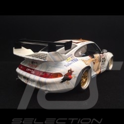 Porsche 911 type 993 GT2 Le Mans 1998 n° 68 Wolinski femme nue naked girl nackte frau 1/18 GT Spirit GT729