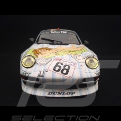 Porsche 911 type 993 GT2 Le Mans 1998 n° 68 Wolinski femme nue naked girl nackte frau 1/18 GT Spirit GT729