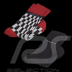 Porsche Socken Doppelpack grau rot schwarz Porsche WAP423 / WAP424 - Unisex