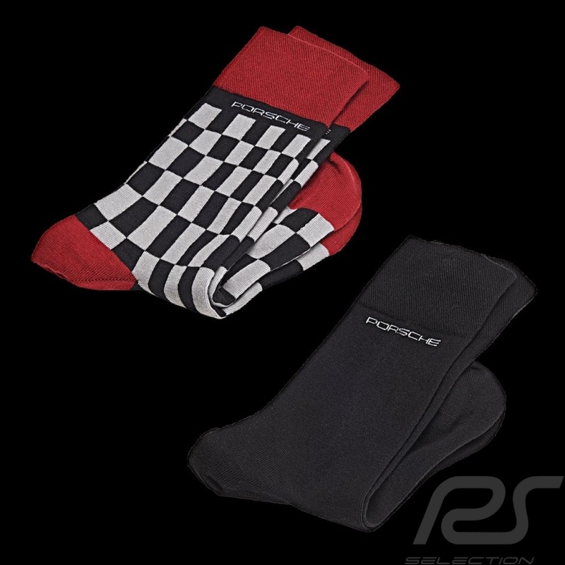 Porsche Socks 2 pairs grey red black Porsche WAP423 / WAP424 - Unisex