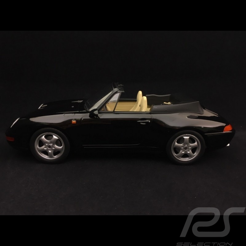 Porsche 911 type 993 Carrera Cabriolet 1994 1/18 Norev 187595 noir black schwarz