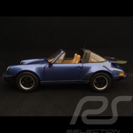 Porsche 911 Turbo Targa 1987 1/18 Norev 187663 bleu métallisé metallic blue blau
