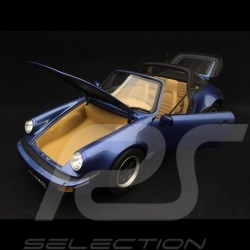 Porsche 911 Turbo Targa 1987 1/18 Norev 187663 bleu métallisé metallic blue blau