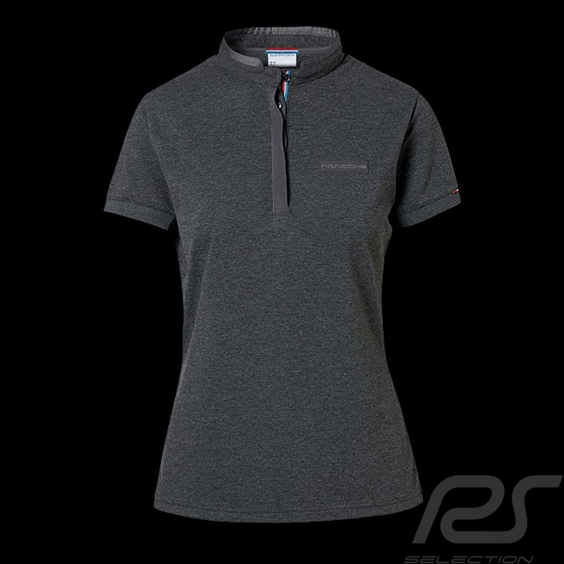 Porsche Polo Shirt Classic Collection Dunkelgraumeliert Porsche Design WAP717K - Damen