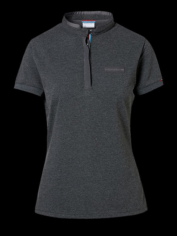 dark grey polo shirt womens