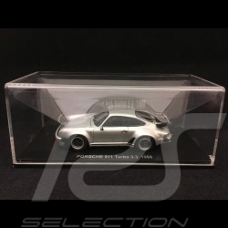 Porsche 911 Turbo 3.3 type 930 1989 silver 1/43 Kyosho 05525S