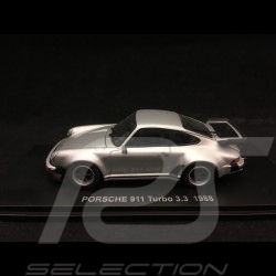 Porsche 911 Turbo 3.3 type 930 1989 silver 1/43 Kyosho 05525S