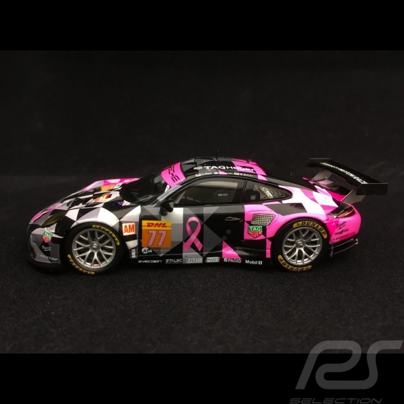 Porsche 911 GT3 RSR type 991 LMGTE Am Fuji 2017 n° 77 Dempsey Proton 1/43 Spark SJ056