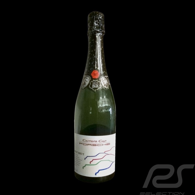 Bottle of sparkling wine Porsche Carrera Cup brut white dry Deutz &  Geldermann