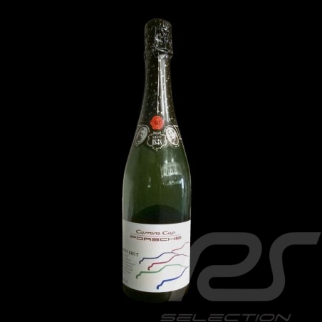 Bottle of sparkling wine Porsche Carrera Cup brut white dry Deutz & Geldermann