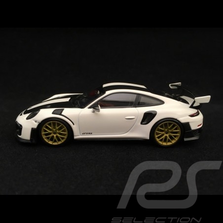 Porsche 911 GT2 RS type 991 2018 Pack Weissach blanche 1/43 Minichamps 410067222