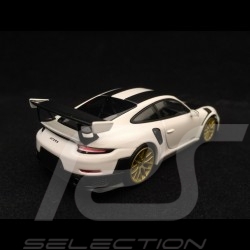 Porsche 911 GT2 RS type 991 2018 Pack Weissach blanche 1/43 Minichamps 410067222