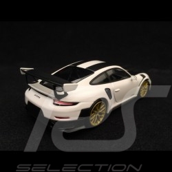 Porsche 911 GT2 RS type 991 2018 Pack Weissach white 1/43 Minichamps 410067222