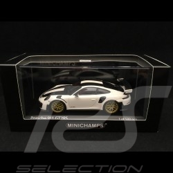 Porsche 911 GT2 RS type 991 2018 Pack Weissach blanche 1/43 Minichamps 410067222
