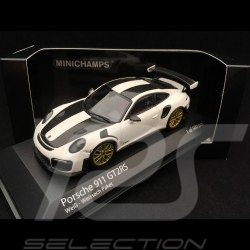 Porsche 911 GT2 RS type 991 2018 Pack Weissach blanche 1/43 Minichamps 410067222