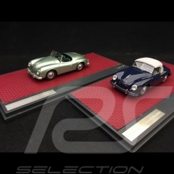 Set Porsche 356 America Roadster 1952 Crystal green / blue 1/43 Matrix MX41607071 MX41607072