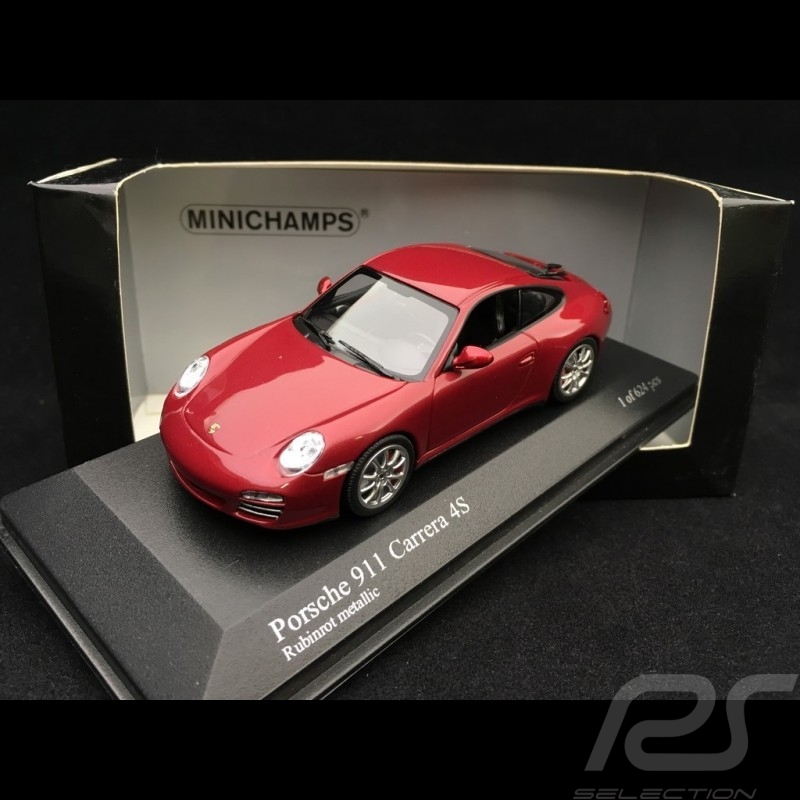 Porsche 911 Carrera 4S 997 mkII ruby rot 2008 1/43 Minichamps 400066422