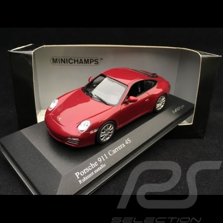 Porsche 911 Carrera 4S 997 mkII rouge rubis 2008 1/43 Minichamps 400066422